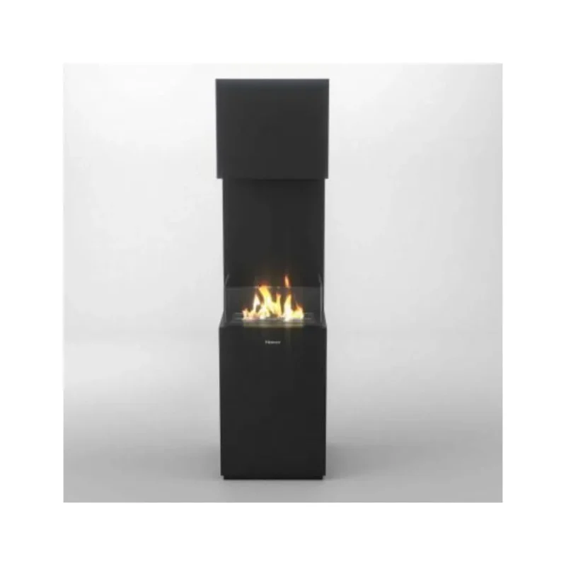 freestanding matt black bio ethanol stove bio nx1001 bk