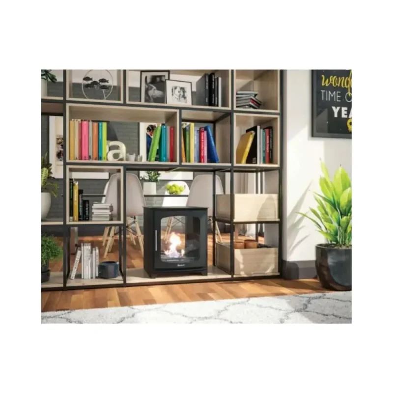 hazelwood freestanding bio ethanol stove black bionx 1082