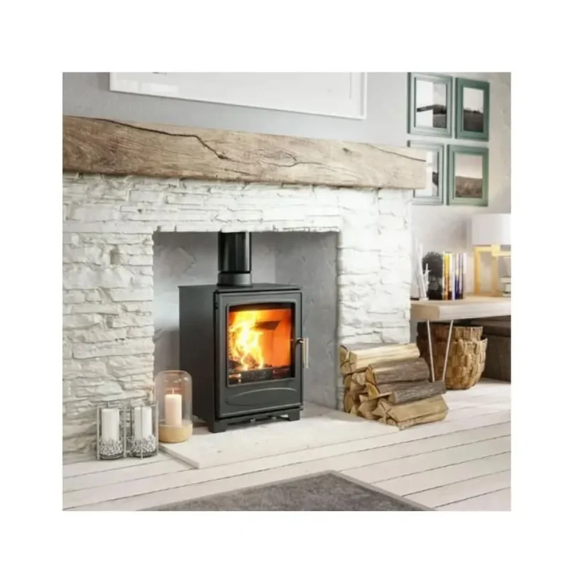 henley ascot 8kw eco multi fuel stove matt black st442