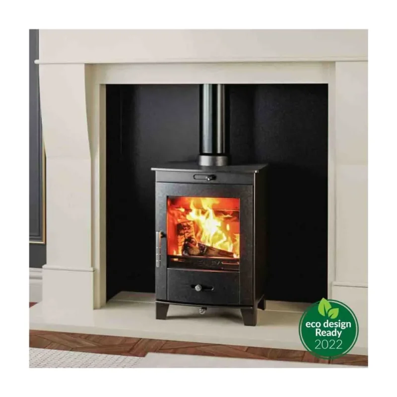 henley redwood 5kw multi fuel stove matt black st443