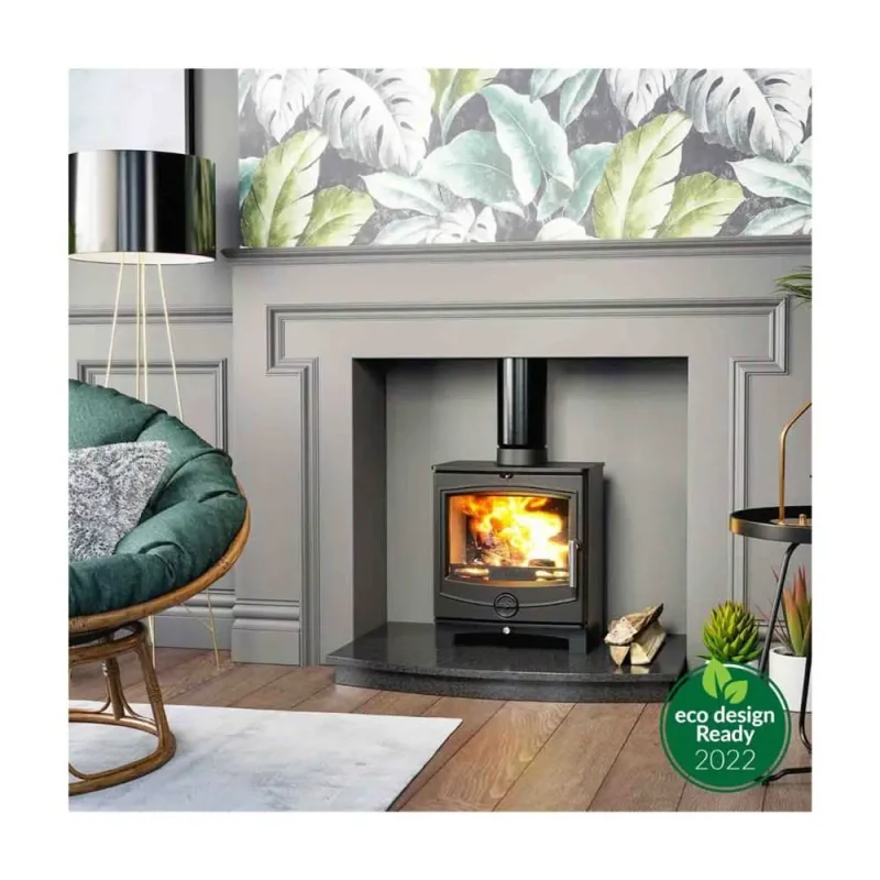 henley thames 5kw eco multi fuel stove matt black