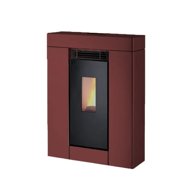 horus calore alma 11d wood pellet stove 11kw red alm11dr