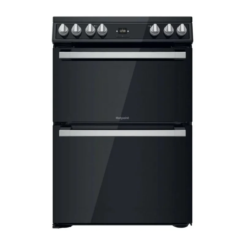 hotpoint 60cm black ceramic cooker hdt67v9h2cb uk