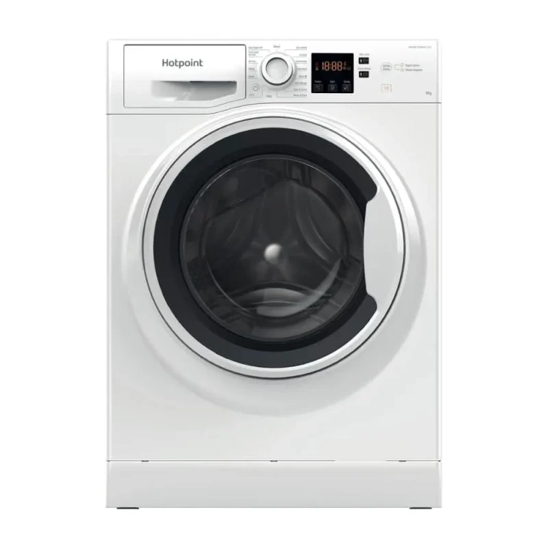 hotpoint 9kg white washing machine 1400 spin nswa 945c ww uk