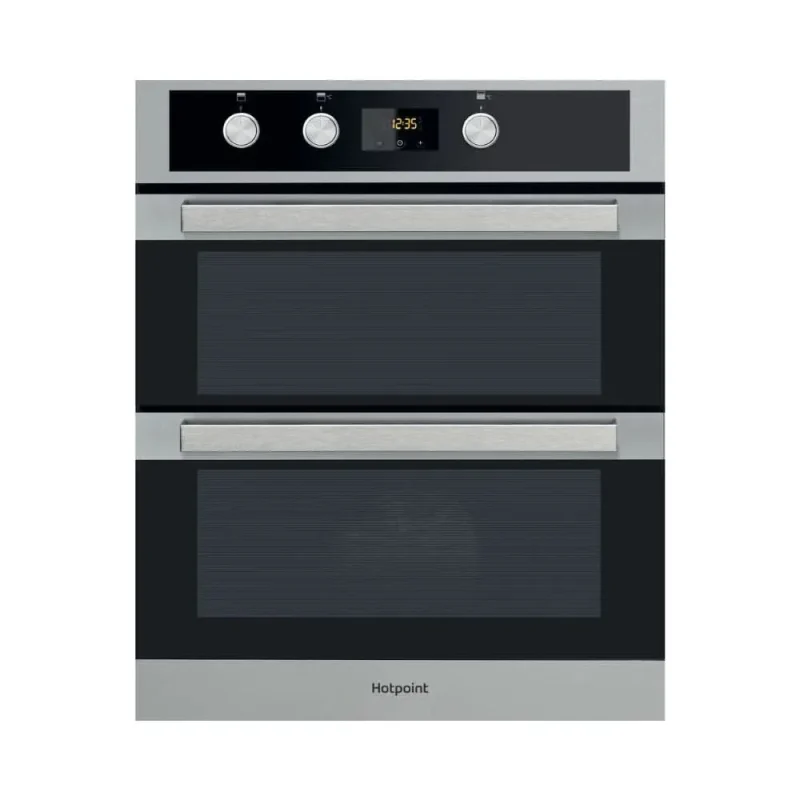 hotpoint stainless steel under counter double oven