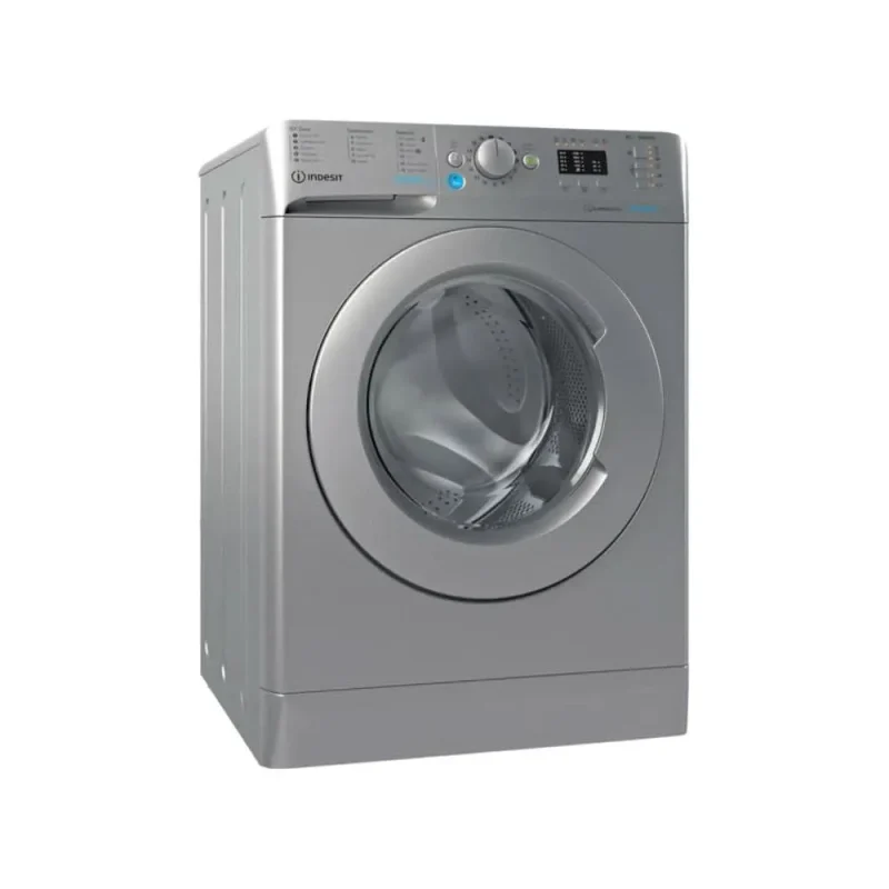 indesit 8kg 1400 spin silver washing machine bwa 81485x s uk