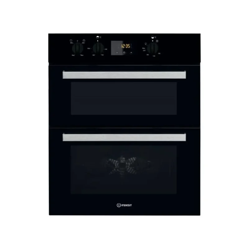 indesit idu 6340 bl double oven black