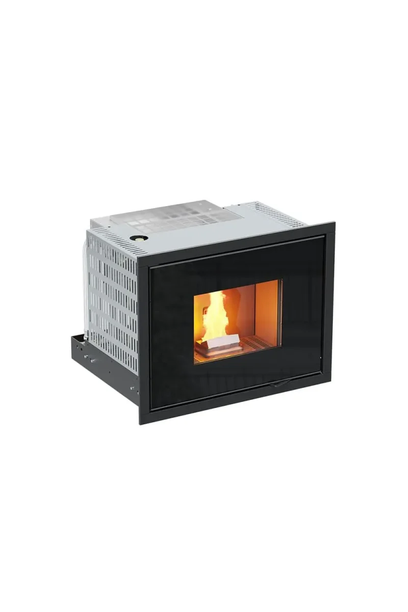 kalor petra 25b pellet stove insert 25kw black model pet 25bb