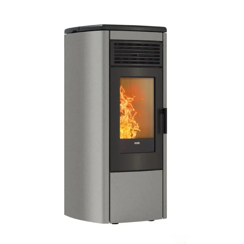 klover aura 100 wood pellet stove 10 3kw grey