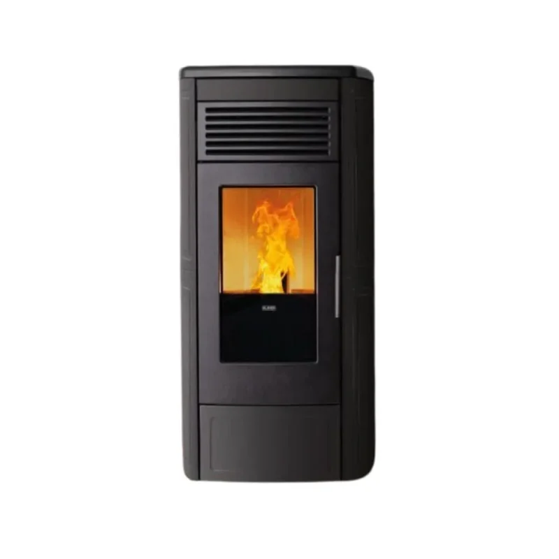 klover aura 100 wood pellet stove 10 3kw matt black