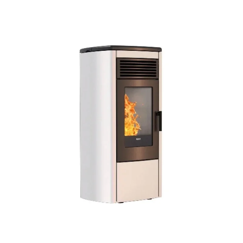 klover aura 100 wood pellet stove 10 3kw pearl finish