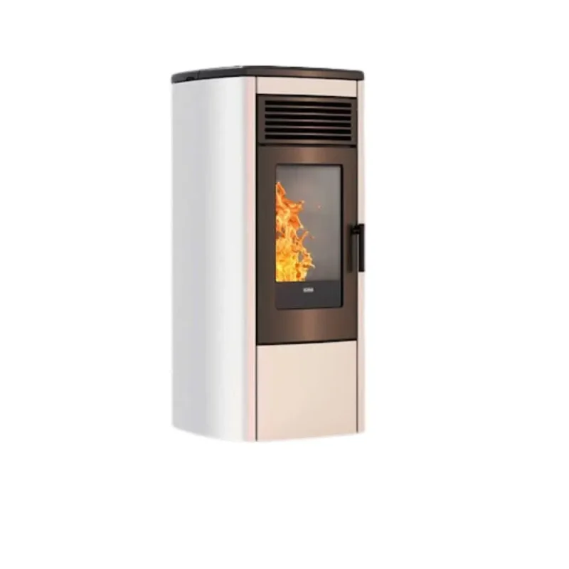 klover aura 120 wood pellet stove 9 5kw pearl kla120p