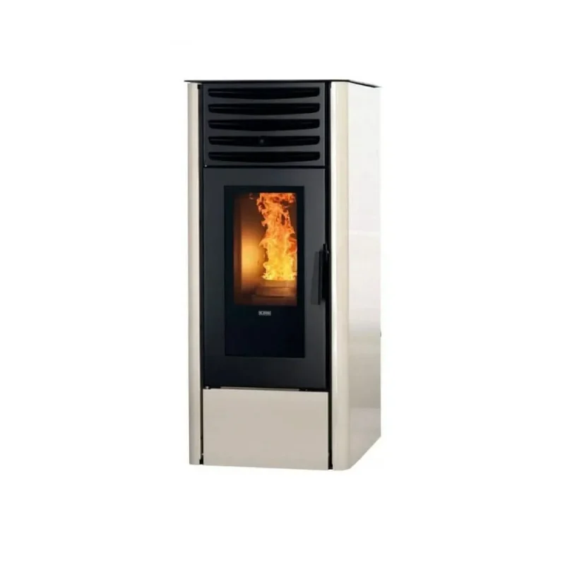 klover dea eco 12 ivory wood pellet stove 9 6kw klse12iv