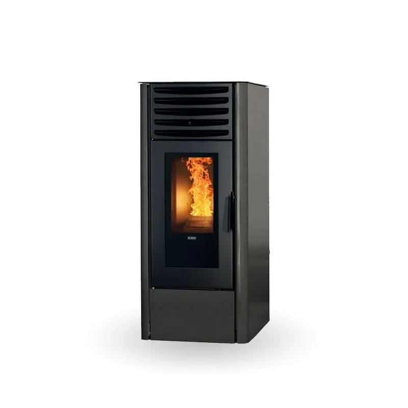 klover dea eco 12 matt black wood pellet stove 9 6kw