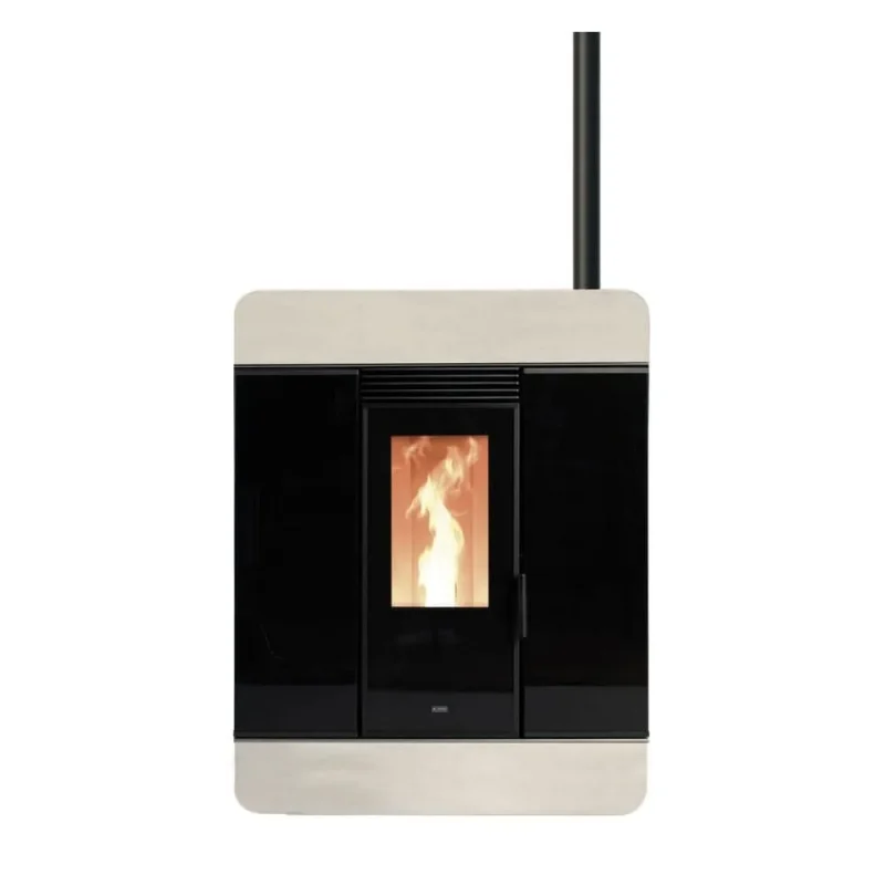 klover diva 9 7kw cream stone air wood pellet stove kldsccs