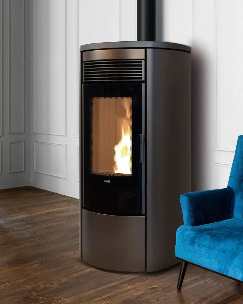 klover omega plus 12 1kw bordeaux wood pellet stove scaled