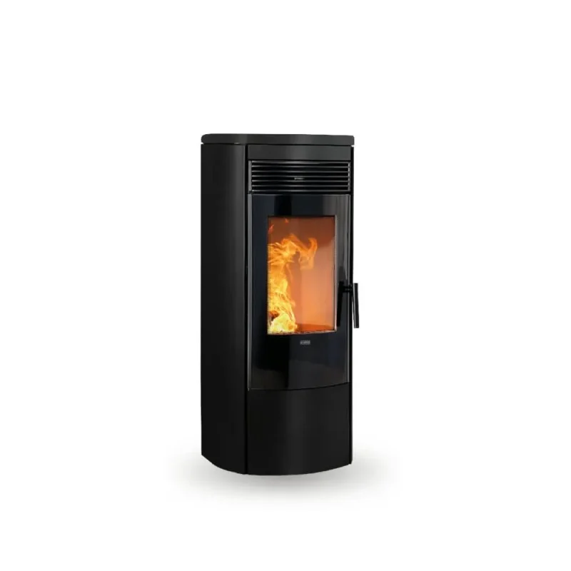 klover omega plus 12 1kw matt black wood pellet stove klompamb