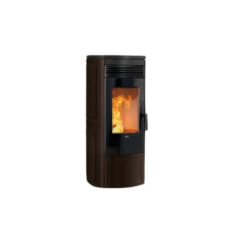 klover omega plus 12 1kw wood pellet stove moka finish klompamo