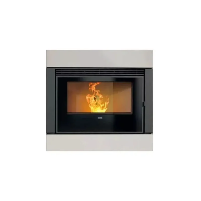 klover wave 110 wood pellet stove insert 10 7kw blanc 1