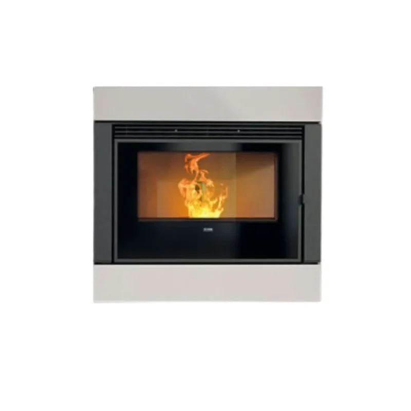 klover wave 90 steel wood pellet stove 9kw pearl finish