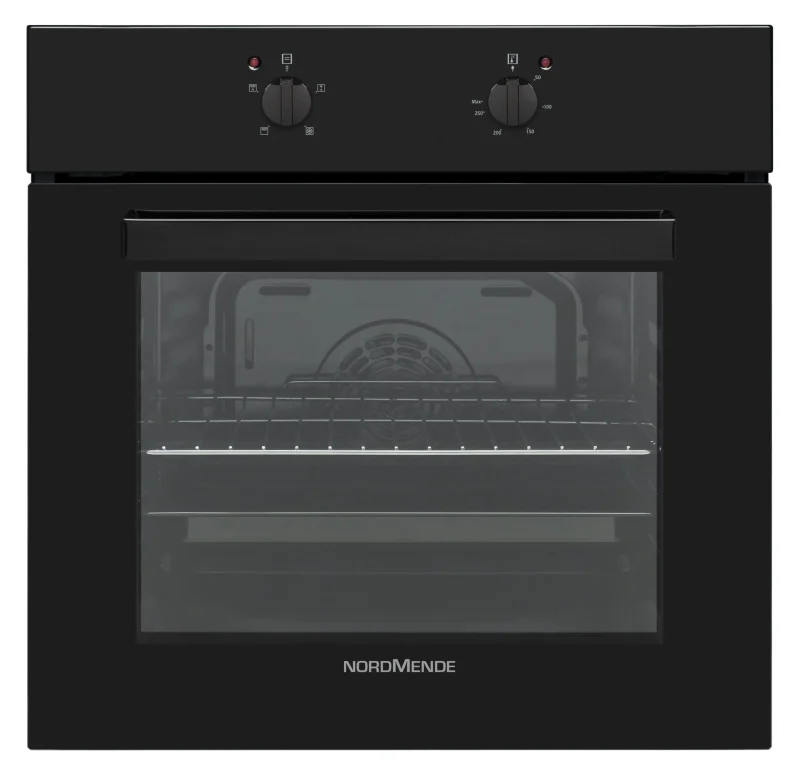 nordmende so106bl black glass single oven scaled