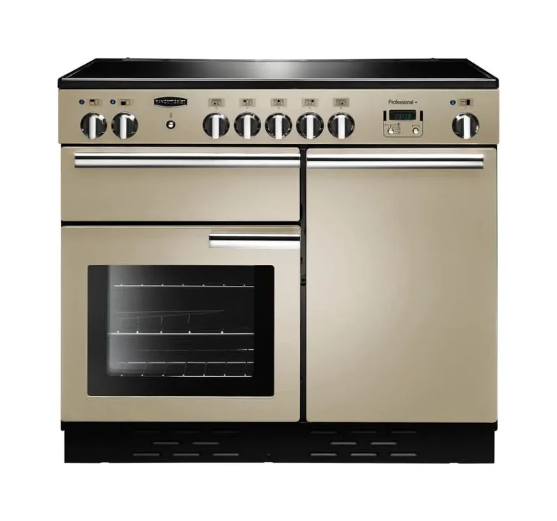 rangemaster 100 cream ceramic cooker with chrome trim prop100eccr c