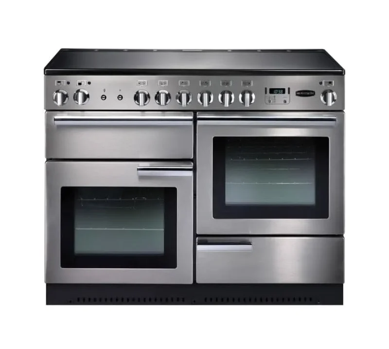 rangemaster 110 pro ceramic range cooker stainless steel chrome trim