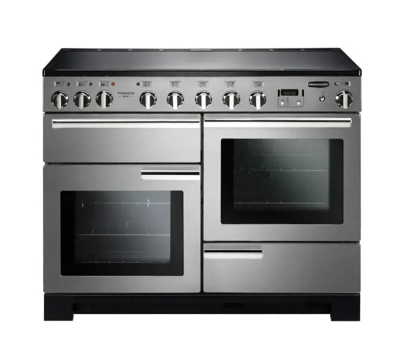 rangemaster 110 professional induction cooktop stainless steel chrome trim