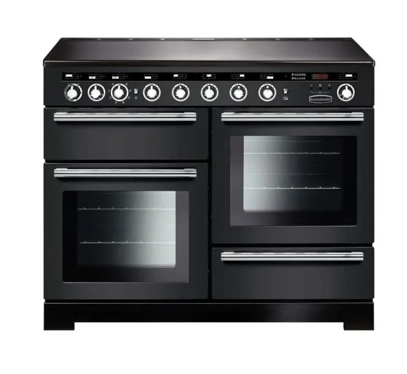 rangemaster encore 110 induction cooker charcoal black chrome trim