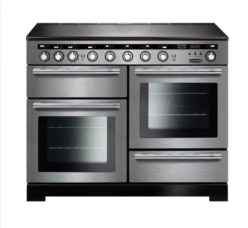 rangemaster encore 110 induction cooktop stainless steel chrome trim