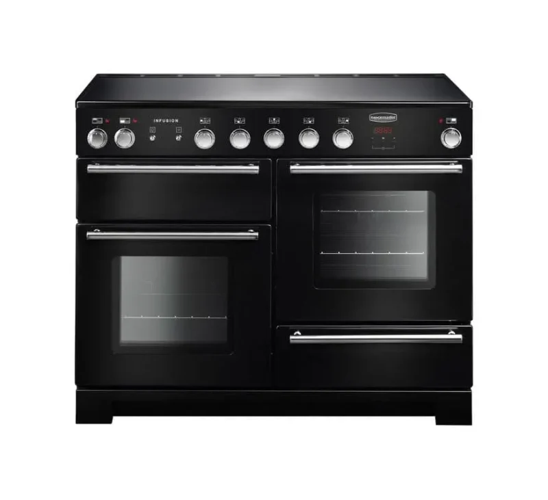 rangemaster infusion 110 induction cooktop black chrome trim