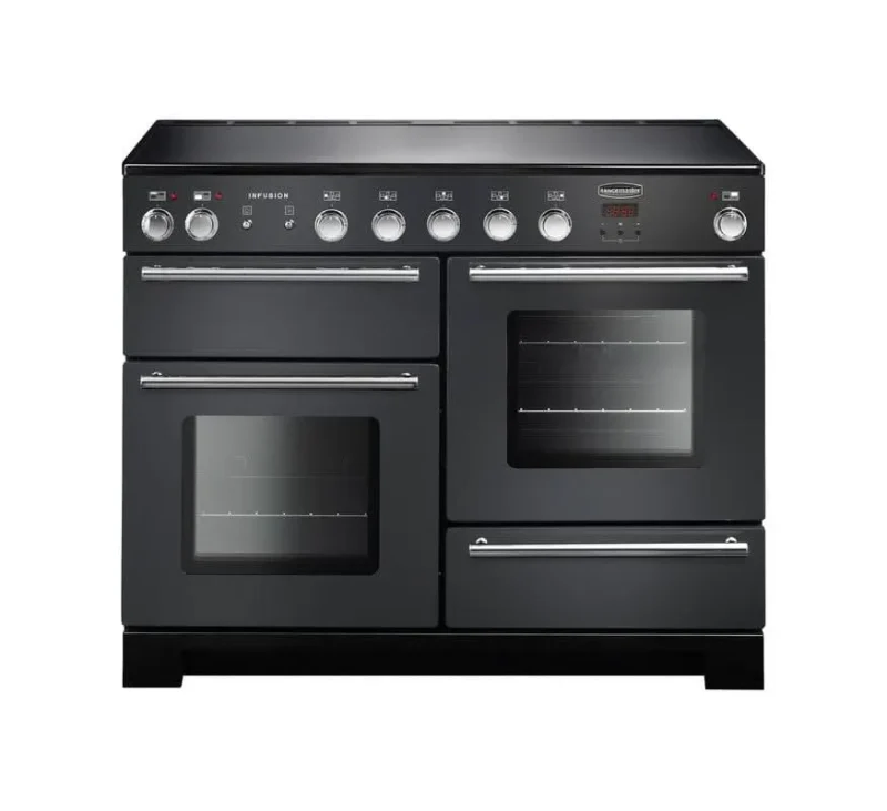 rangemaster infusion 110 induction cooktop slate with chrome trim