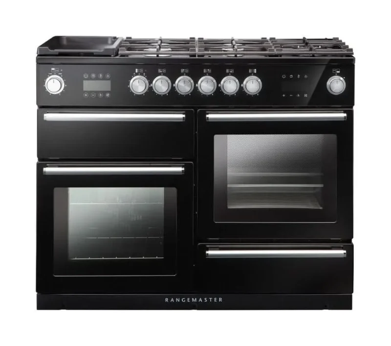 rangemaster nexus 110 dual fuel steam oven black chrome nex110sodffbl c