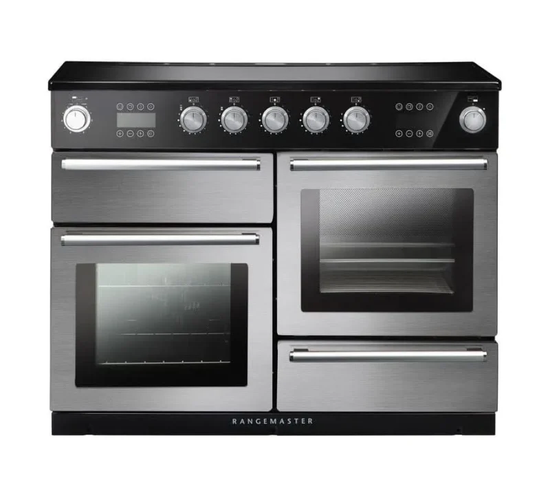 rangemaster nexus 110 steam oven induction stainless steel chrome trim