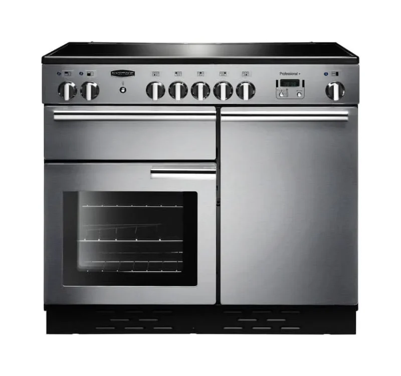 rangemaster pro 100 ceramic cooker stainless steel chrome trim