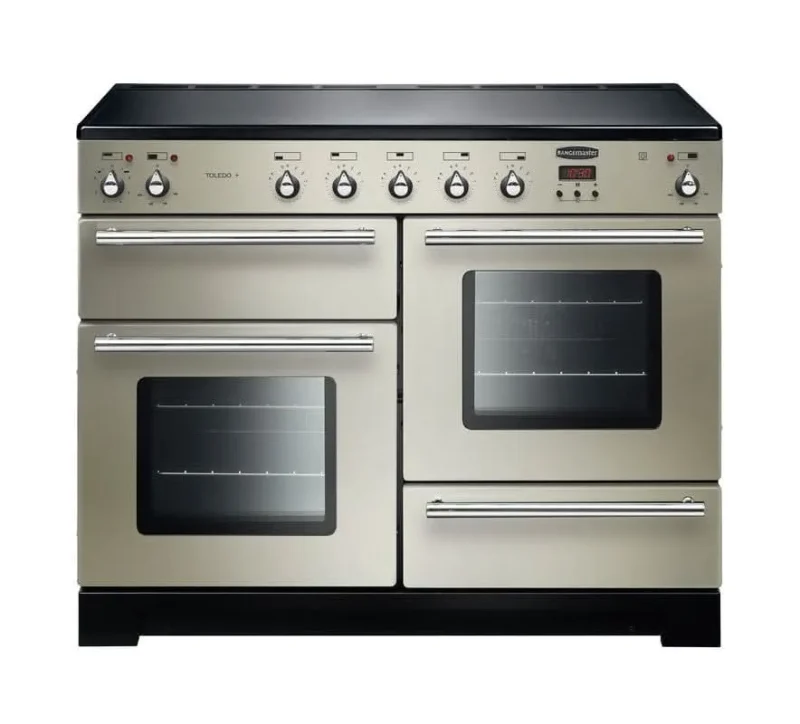 rangemaster toledo plus 110 induction cooktop ivory chrome trim