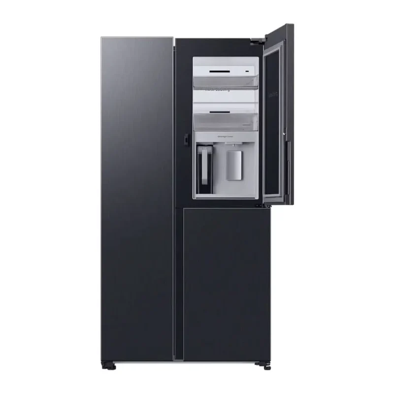 samsung black stainless fridge freezer 177x91cm plumbed water ice