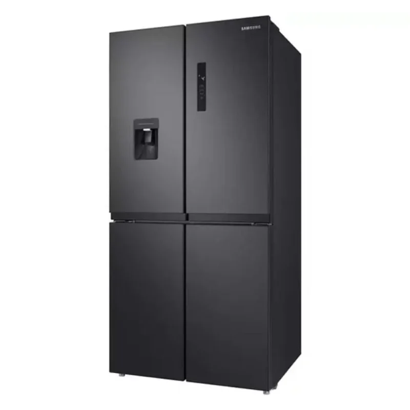 samsung gentle black matt fridge freezer 182x91cm plumbed water ice rf48a401eb4 eu