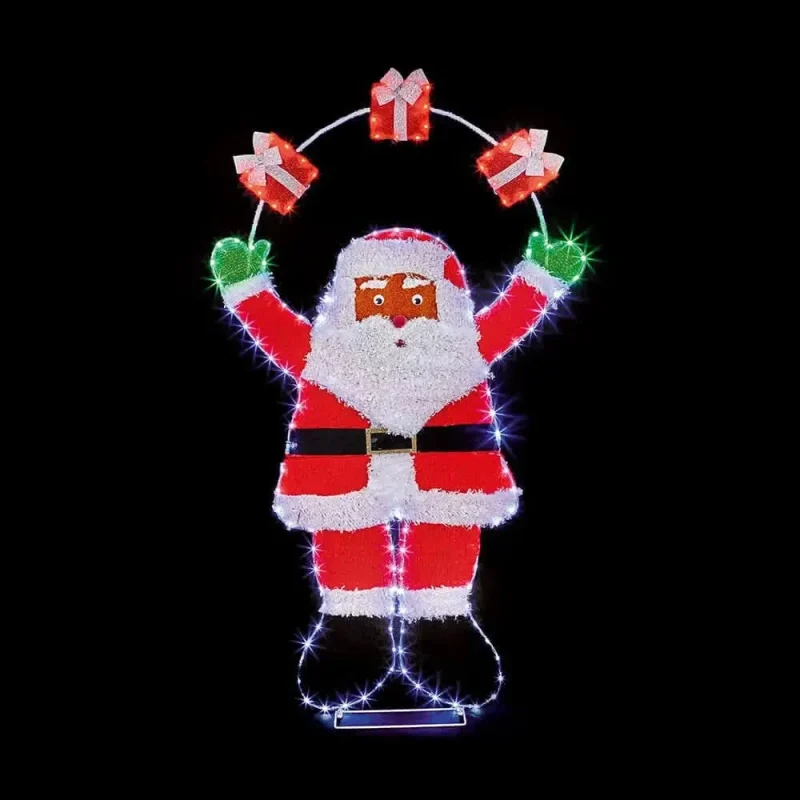 santa with presents 150x90cm wall decal lv231831