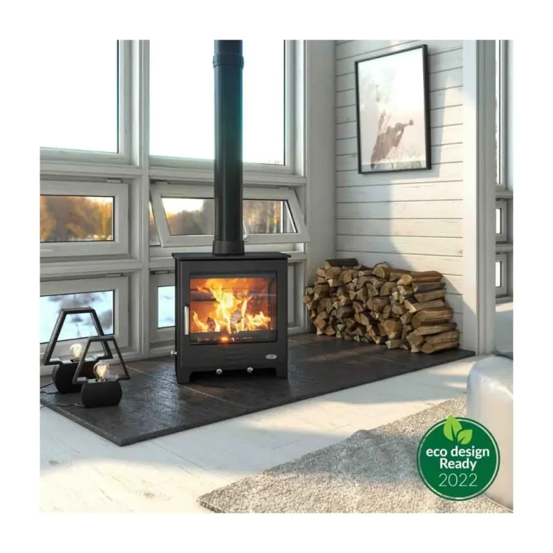 severn 8kw eco multi fuel stove matt black st312