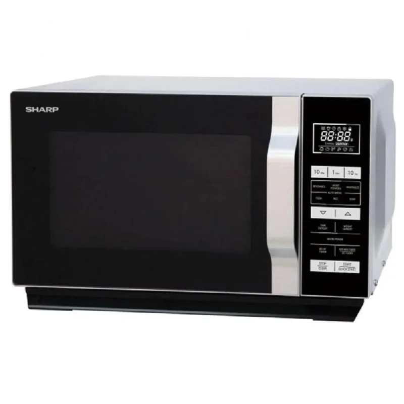 sharp silver freestanding microwave r360slm