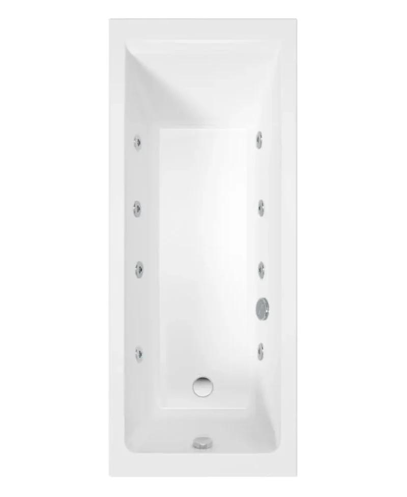 sonas 1600x700 single ended 8 jet bath high efficiency tub