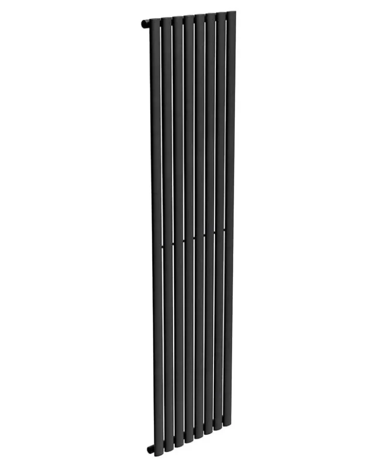 sonas amura black 1800x480 single panel vertical radiator aspv1848bk