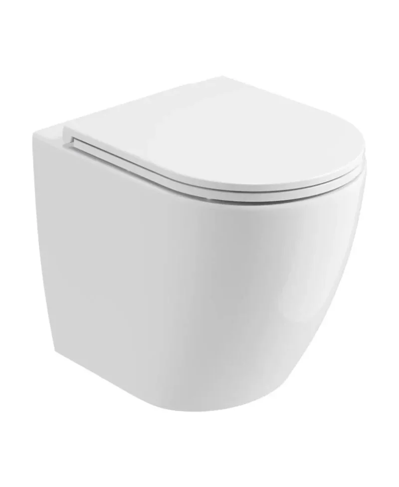 sonas avanti ceramic white back to wall rimless wc seat