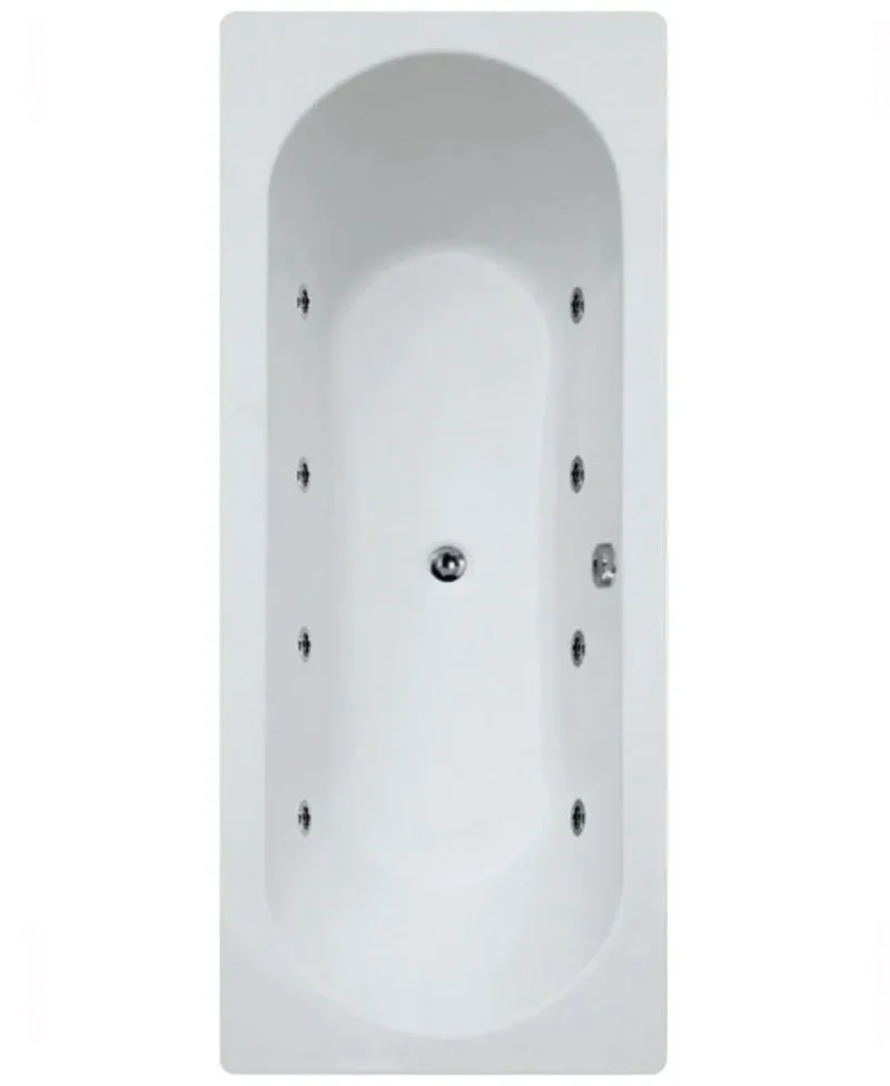 sonas clover 1700x750mm 8 jet whirlpool bath ggiclo1705