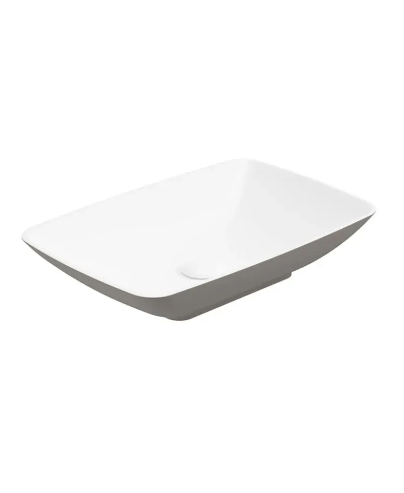 sonas sk l 600x400 white wash basin with khaki waste uf0435