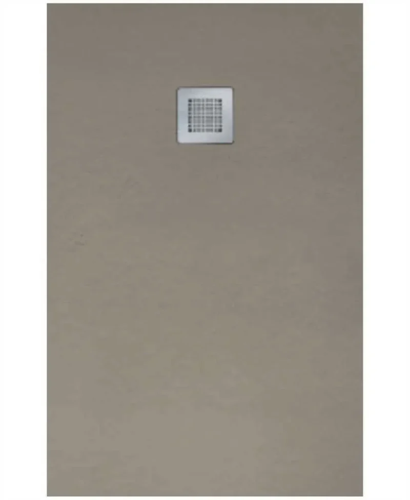 sonas slate taupe 1500x800mm rectangular shower tray waste nsl1580tp