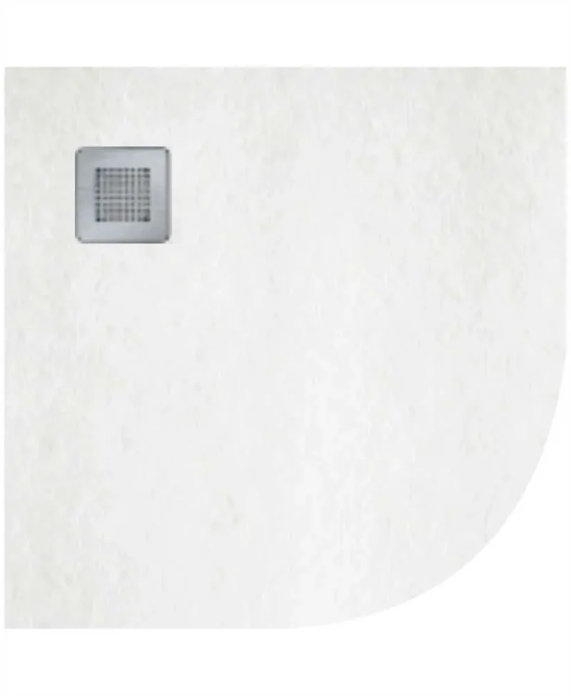 sonas slate white 900mm quadrant shower tray waste nslq90wh