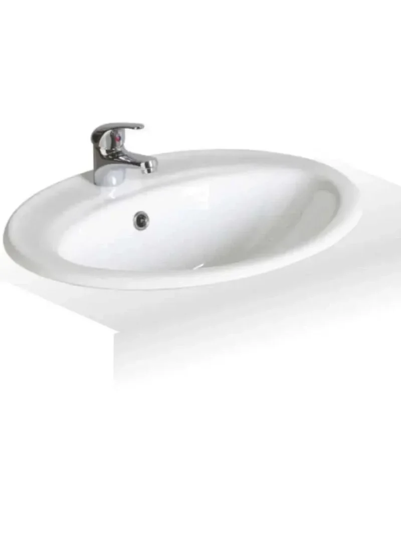 sonas strata 53cm single tap hole vanity basin usw0354