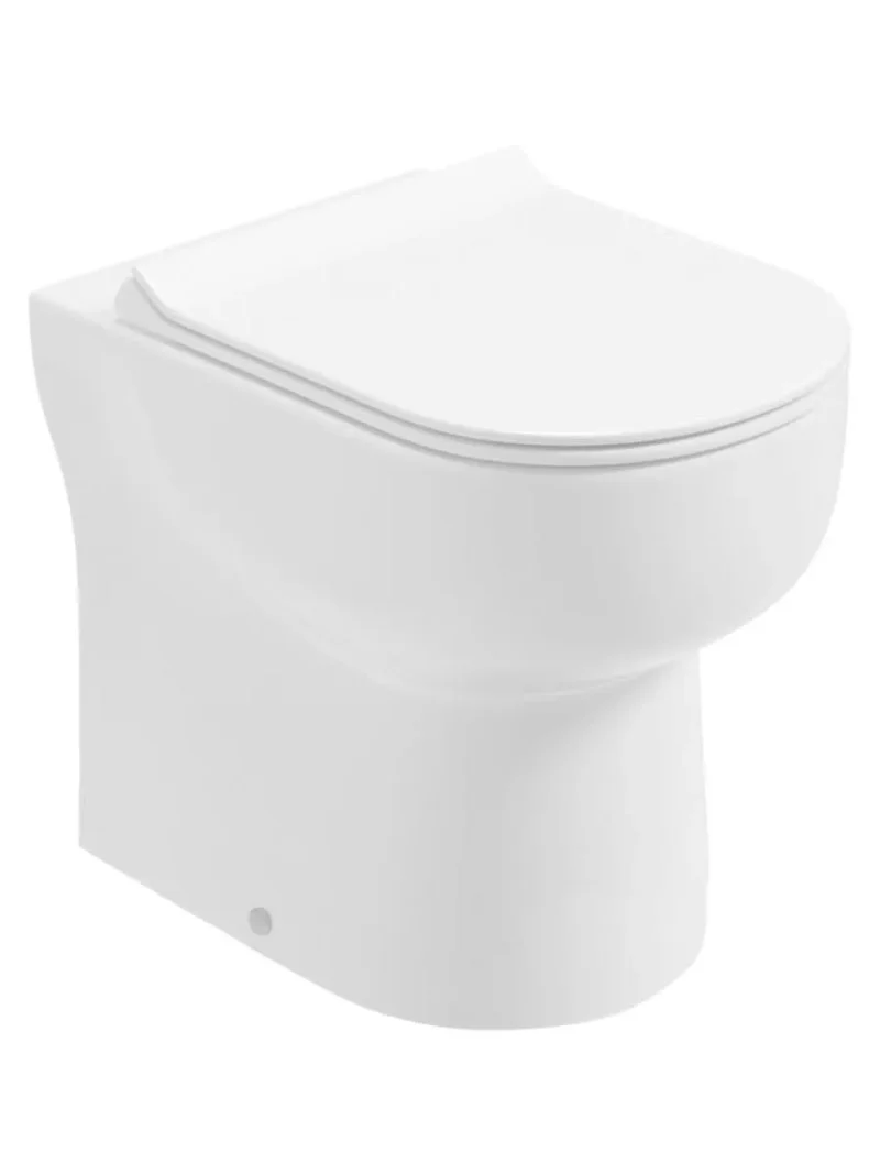 sonas via rimless comfort height toilet soft close seat usw0495